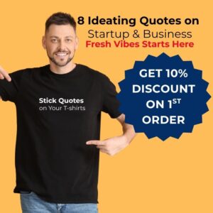 Entrepreneur quote sticker for business mindset