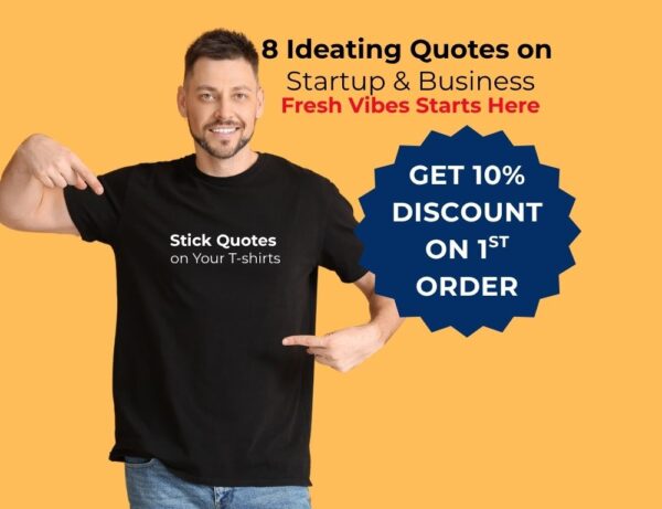 Entrepreneur quote sticker for business mindset