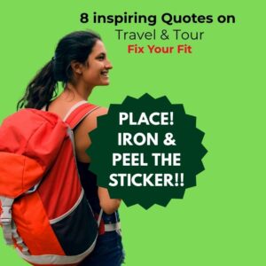 Travel T-Shirt Quote Stickers – DTF A4 Sheet