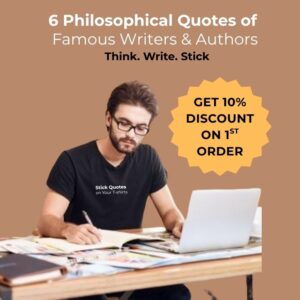 Author Quote T-shirt Stickers by Sticklot