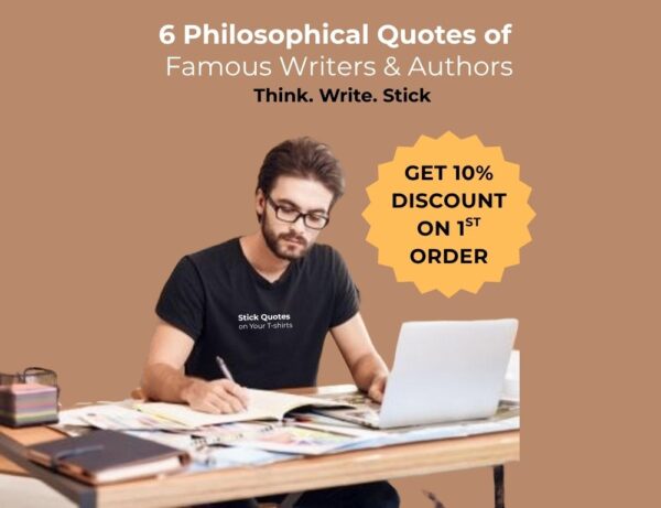 Author Quote T-shirt Stickers by Sticklot