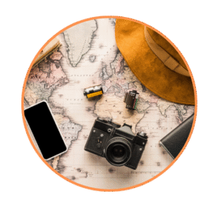 Travellers DTF Text Sticker Prints