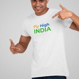White T-Shirts with black Quote for Men & Women – Sticklot India