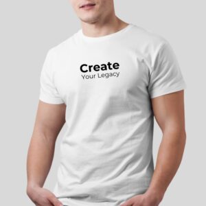 White T-Shirts with black Quote for Men & Women – Sticklot India