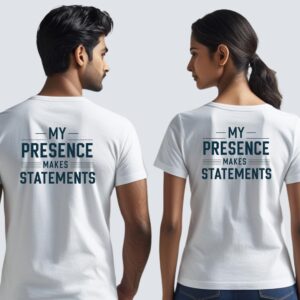 White Unisex Quote T-shirt