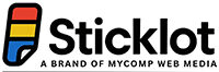 Sticklot logo - Custom T-Shirts and DTF Stickers brand in India